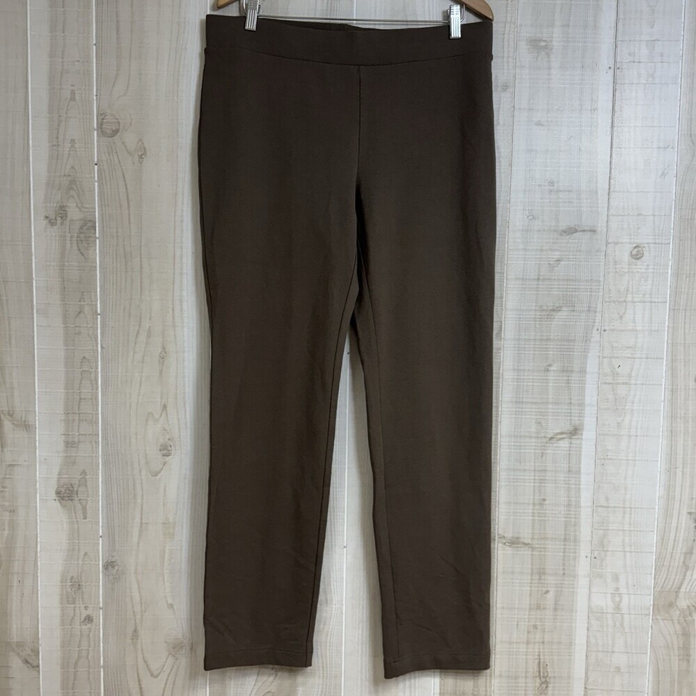 NWT Pure Jill Brown Hazlenut Knit Pants Women's Lounge Casual Athleisure M‎